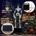 Dancing Skeleton Aquarium Ornament | Self-Balancing Floating Skeleton Decoration for Fish Tank | Unique 3D Printed Aquarium Decor | Safe for Freshwater & Saltwater Tanks | Black