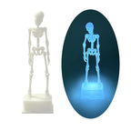 Dancing Skeleton Aquarium Ornament | Self-Balancing Floating Skeleton Decoration for Fish Tank | Unique 3D Printed Aquarium Decor | Safe for Freshwater & Saltwater Tanks | Black